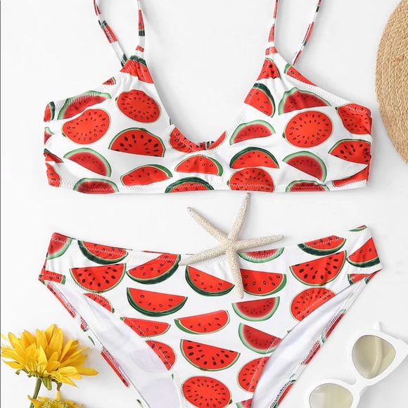 Other - Watermelon bikini (3x) fits like a Xl